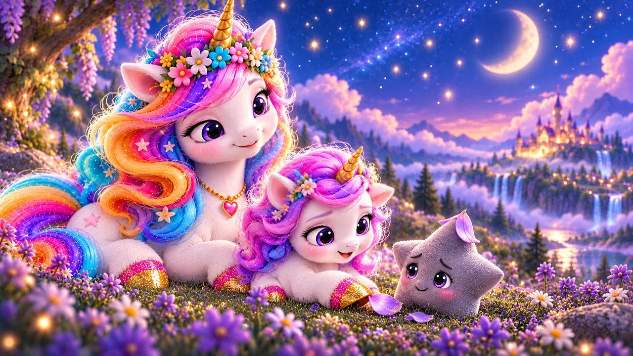 Lumi-Q offers Pip a sparkly petal, but the little star stays gray.